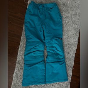 Girls Teal Ski pants. Size 10. Brand Lands’ End.